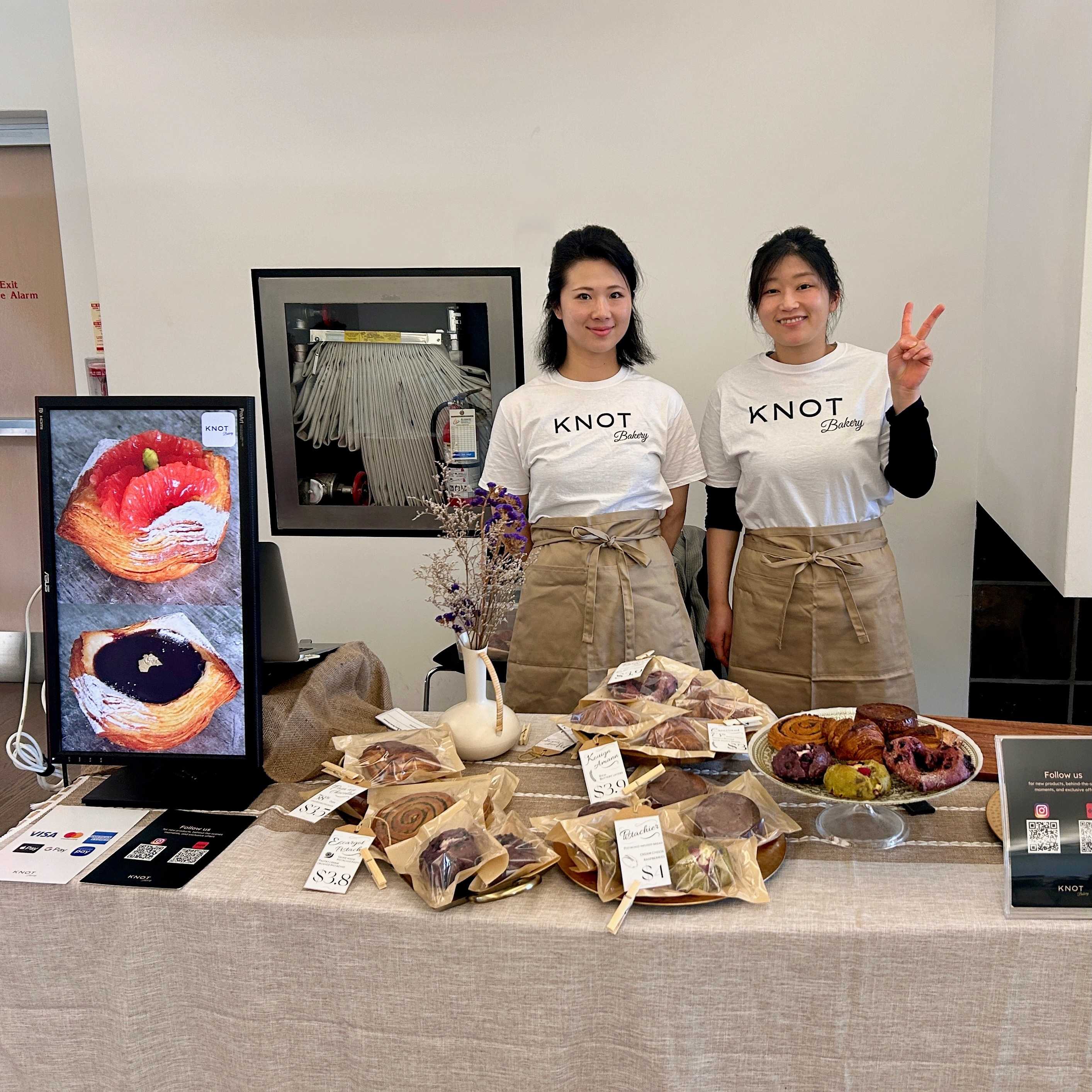 Chef Nami and Chef Kono at small business market in Richmond hill public library