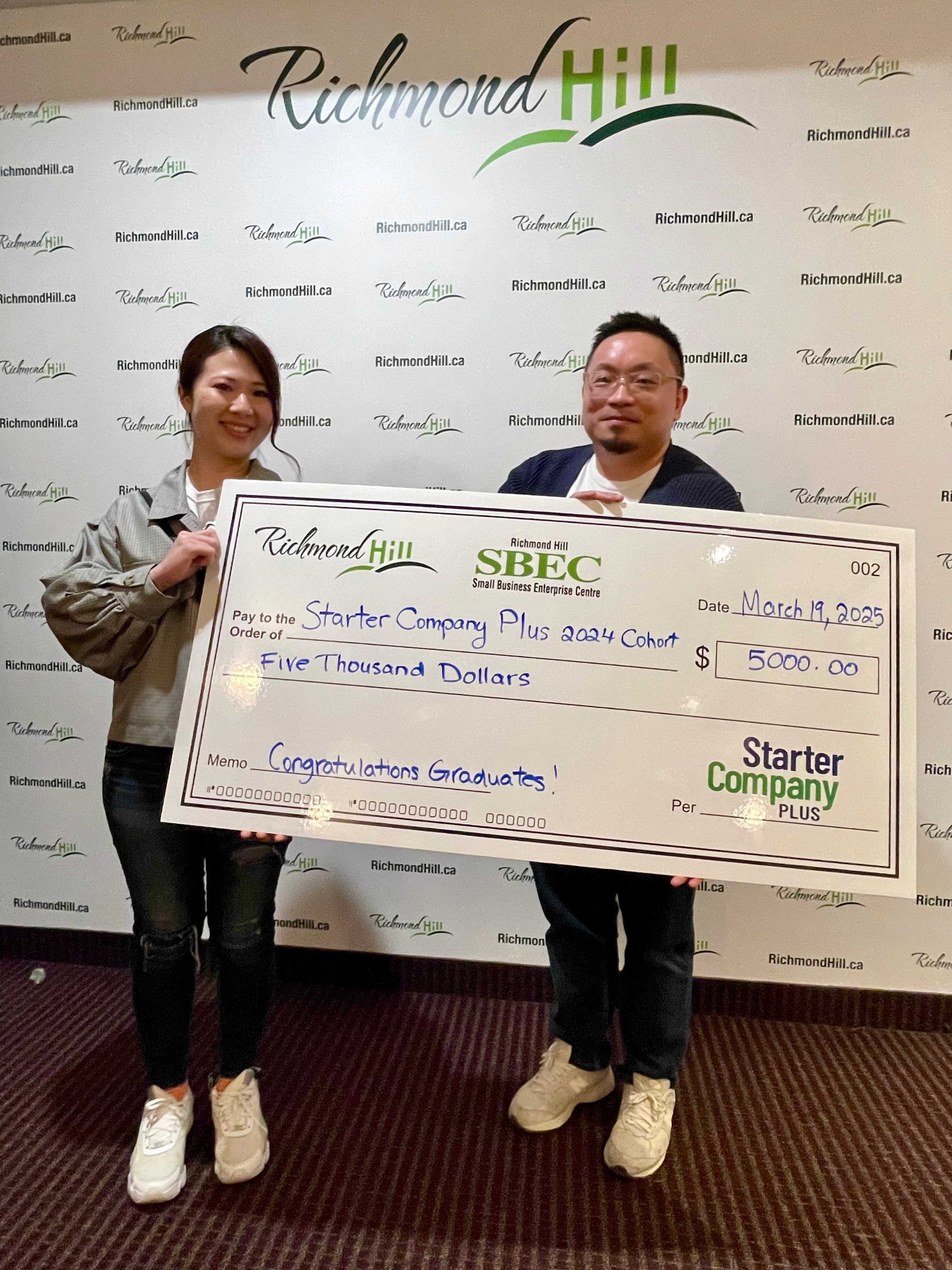 Knot Bakery team at Starter Company Plus program graudation ceremony