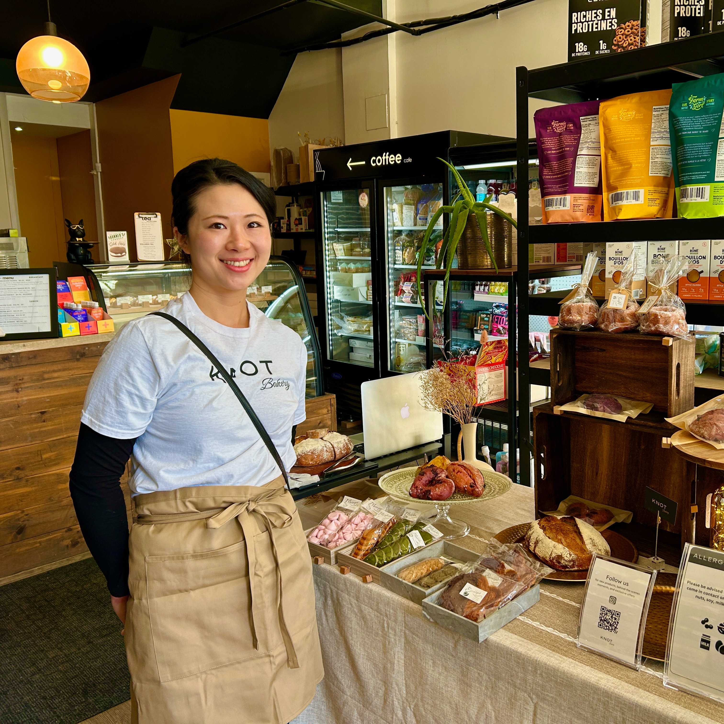Chef Nami at the Haven Cafe pop-up event