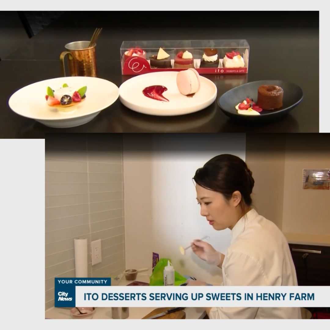 Chef Nami interviewed by City News for her shock frozen cake creations