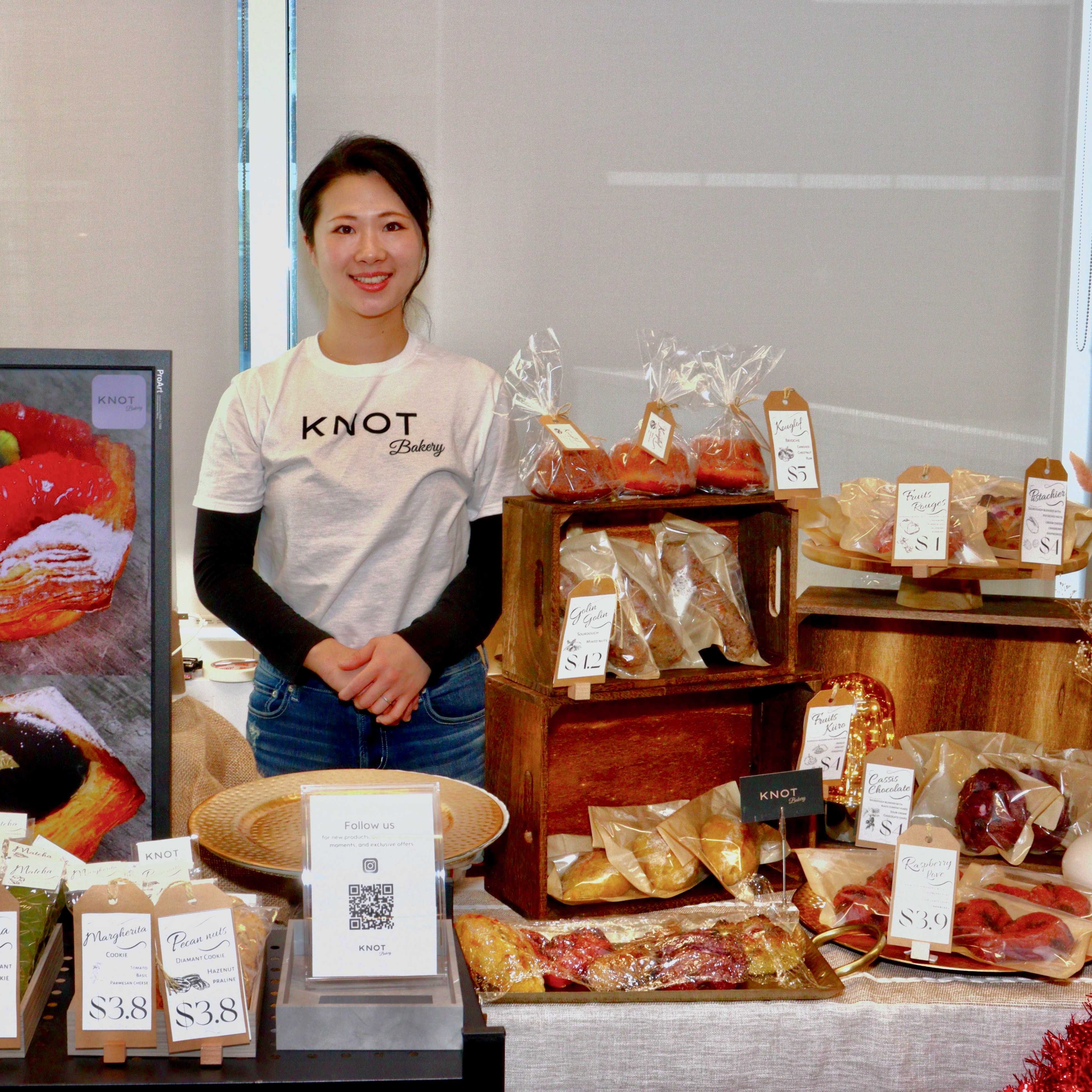 Chef Nami at holiday market in Richmond hill, Ontario